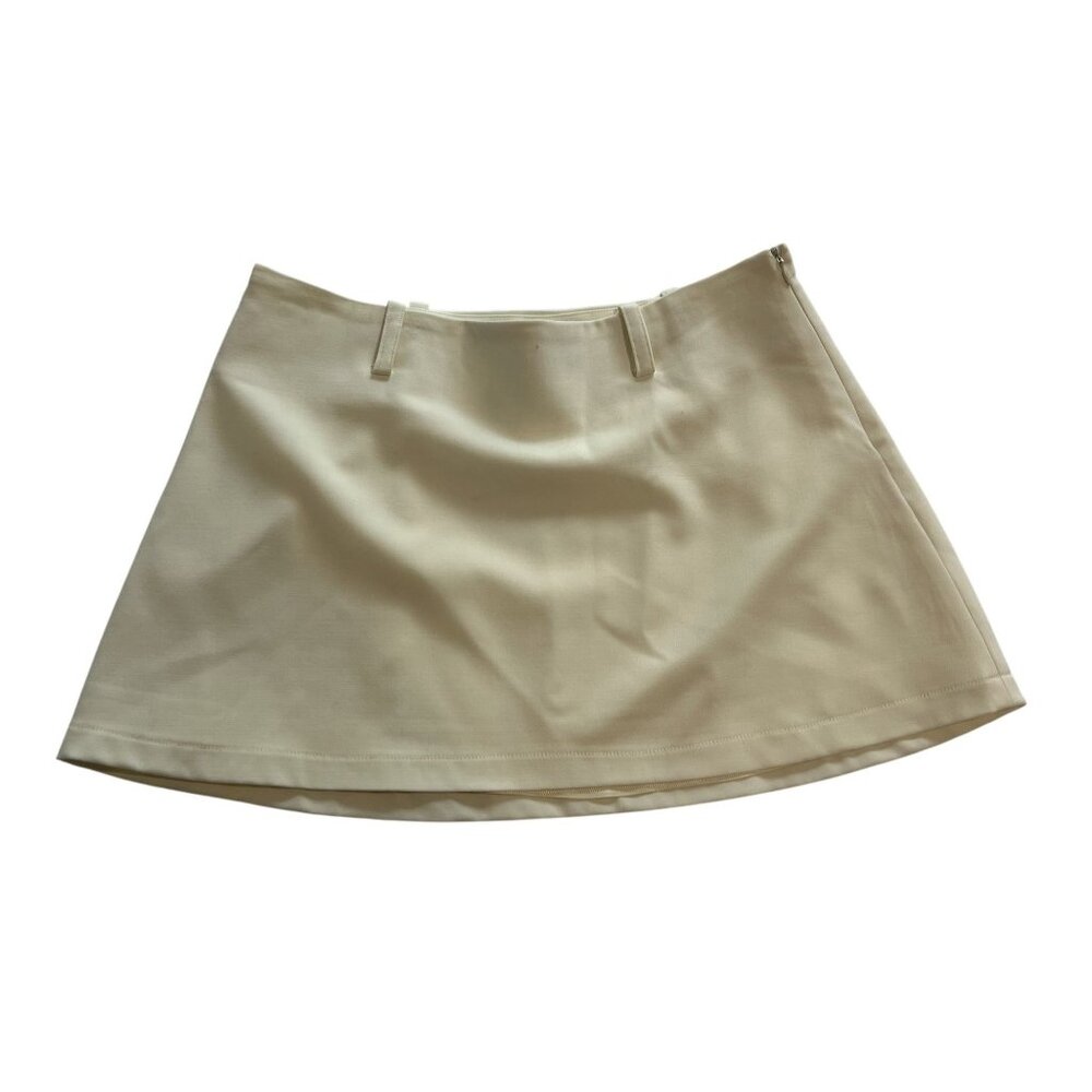 With Harper Lu Suit Mini Skirt in Cream